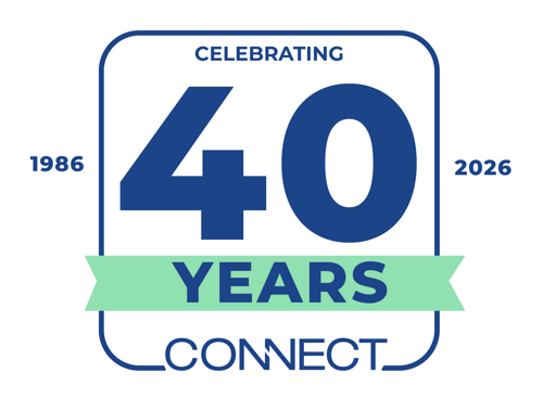 Connect 40 Years Logo Colour